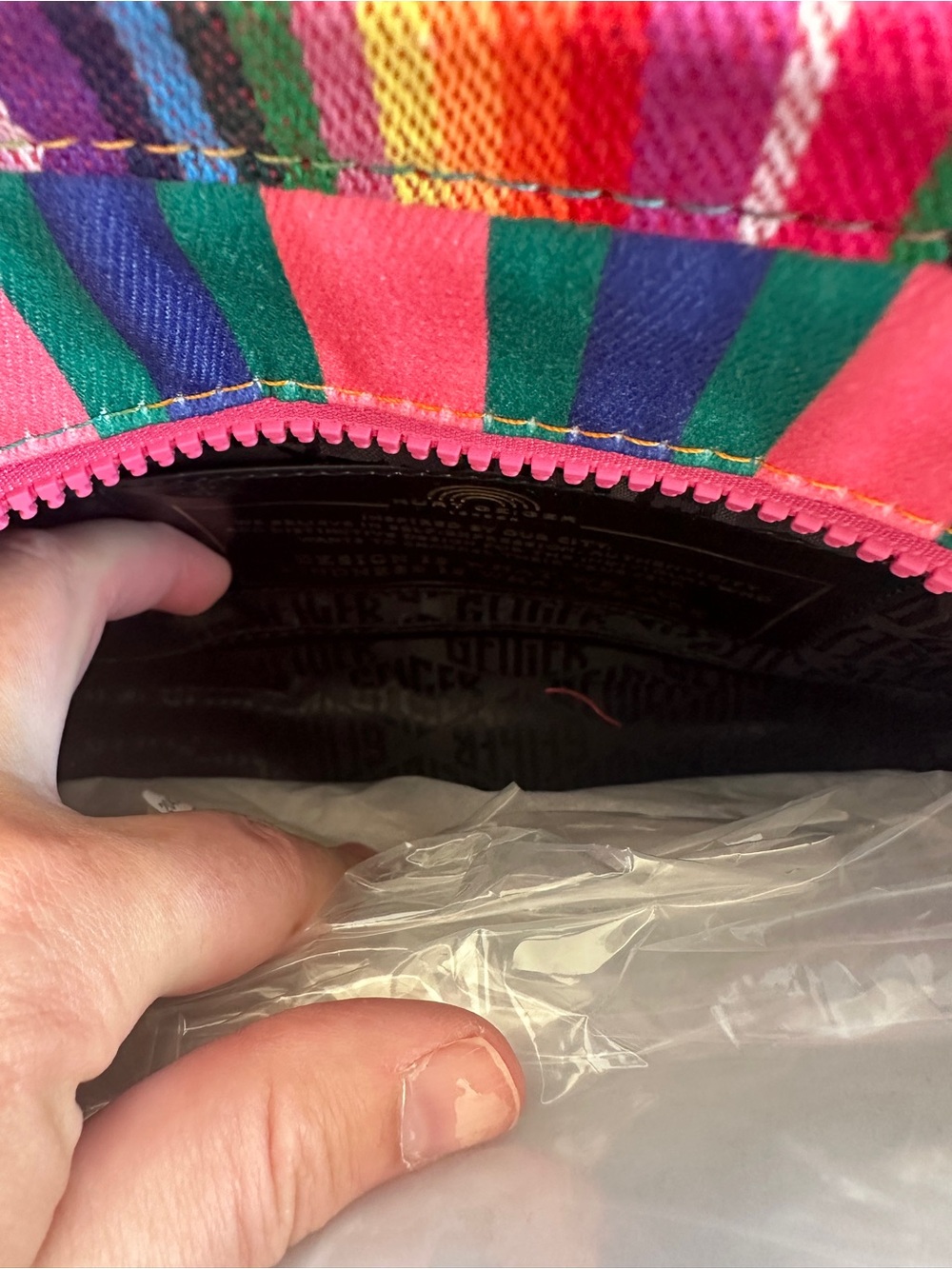 Kurt Geiger London Rainbow Fuchsia Southbank Small Shopper Tote NWT - Picture 10 of 16